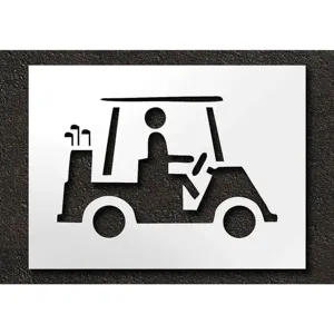 RAE STL-116-75604 Golf Course Stencil Cart Logo 16 Inch | AH2KAE 29EP89