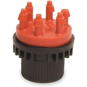 RAIN BIRD MANIF2-1PK Six Outlet Emitter Red/black Plastic | AB9PYB 2EME1