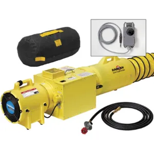 RAMFAN HA01-125HT In Line Heater System, Confined Space Heating, 25 Feet Canister | CL6VMZ