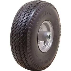 GRAINGER 00014 Flat Free Wheel Polyurethane 300 lb Grey | AH7YTM 38ER68