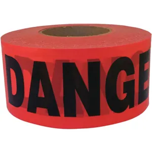 GRAINGER 14998 Barricade Tape Red Danger 3 Inch | AH7JPK 36UV33