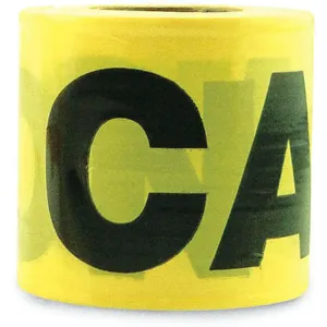 GRAINGER 16100 Barricade Tape Caution Yellow 3 Inch | AH7JPP 36UV37