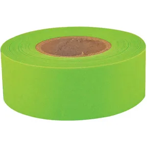 GRAINGER 17009 Flagging Tape Fluorescent Lime 1-3/16 Width | AH9ACM 39EN79