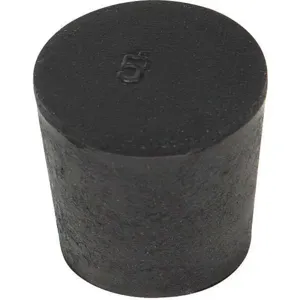 GRAINGER 5.5-004 Stopper 25mm Rubber Black Pk 26 | AF6GPQ 16ZD51