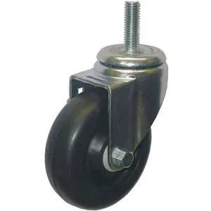 GRAINGER 20TM36 Swivel Stem Caster, 4 Diameter, 275 Lb Load Rating, Polyolefin | AF7AXW