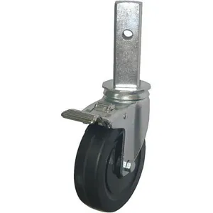 GRAINGER 20TM40 Swivel Stem Caster 5 Inch Diameter 240 Lb Rubber | AF7AYA