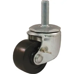 GRAINGER 2HR-8A-LP-ZN-HD-PP-B Swivel Stem Caster 2 Inch 200 Lb Polypropylene | AF6HEL 19MP15