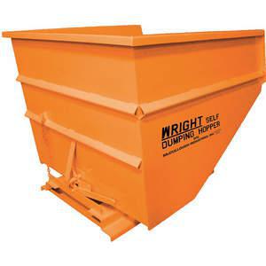 GRAINGER 30077 ORANGE Self Dumping Hopper 5000 lb. Orange | AJ2KMW 8Y704