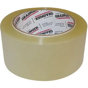 GRAINGER 31HJ31 Carton Sealing Tape Clear 48mm x 50m Pk6 | AG2EZN