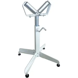 GRAINGER 33VE13 Roller Stand V-Style 26-1/2 to 43-1/2 Inch | AH3YVY