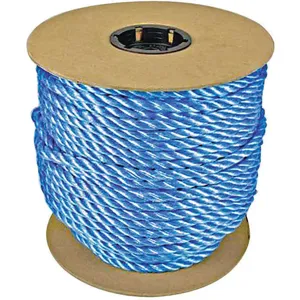 GRAINGER 340120-00600-444 Rope 600 Feet Blue 215lb. Polypropylene | AH9VVH 45AV22