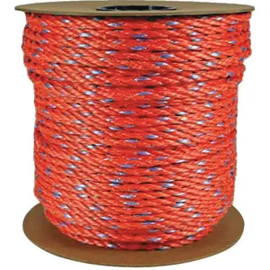 GRAINGER 340120-00600-666 Rope 600 Feet Orange 215lb. Polypropylene | AH9VUH 45AU95