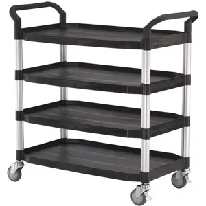 GRAINGER 35KT28 Utility Cart Black 42-1/4 In.h | AG6CRQ