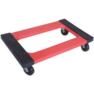 GRAINGER 35YM02 Dolly Raised Ends 30 Inch Length x 18 Inch Width Red | AH6ERP