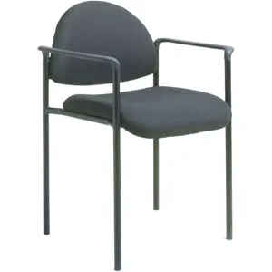 GRAINGER 36FK03 Guest Chair 30-1/4 Inch Height Black | AH6RYE