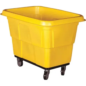 GRAINGER 36FL12 Cube Truck 3/8 Cubic Yard 500lb. Cap Yellow | AH6RZG