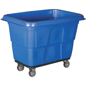 GRAINGER 36FL23 Cube Truck 9/16 Cubic Yard 600 lb Capacity Blue | AH6RZU