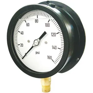 GRAINGER 36JV41 Pressure Gauge 0 to 600 psi Range Black | AH6XJD