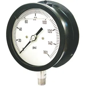 GRAINGER 36JV43 Pressure Gauge 0 to 60 psi Range Black | AH6XJF