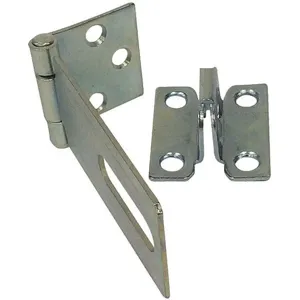 GRAINGER 39DZ92 Fixed Staple Hasp Zinc Plated 1-1/2 Inch Length | AH8ZXU