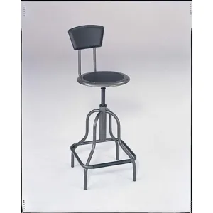 GRAINGER 6664 Stool Yes Backrest 22-1/2 Inch to 27 Inch | AJ2KMM 8VZG5