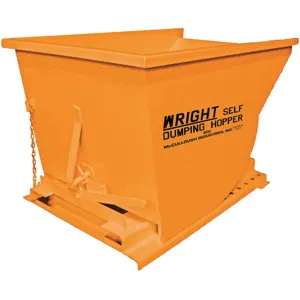 GRAINGER 7577 ORANGE Self Dumping Hopper 5000 Lb Orange | AG7GQH 8YA24