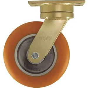 GRAINGER CDP-G-31 Swivel Plate Caster Polyurethane 1200 lb. | AH6VRY 36HW77