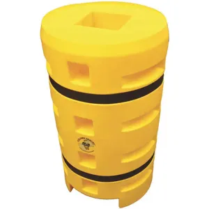 GRAINGER CS2442-6S Column Protector Yellow 6 Inch Length x 6 Inch Width LLDPE | AH3XLE 33RH92