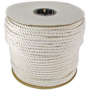 GRAINGER CTF066-01 Rope 600 Feet White 3/8 Inch Diameter Cotton | AH9VVN 45AV28