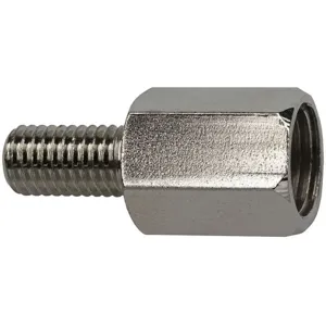 GRAINGER G502 Lube Adapter Plated Brass Silver NPT | AH2ZLU 30WJ86