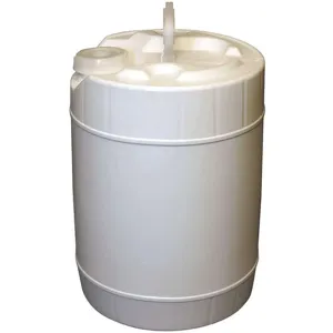 GRAINGER GBTH5R-SC-W Pail Screw Top Round 5 Gallon HDPE White | AH3YMZ 33UF74