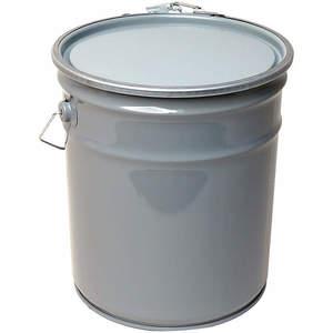 GRAINGER OH5-24/DC24LL-RIG Pail Open Head Round 5 Gallon Steel Grey | AG9RQA 21YL09