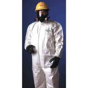 GRAINGER SL127BWHXL001200 Hooded Disposable Coveralls, XL Size, White Colour - Pack of 12 | AH4CCF 34CL41