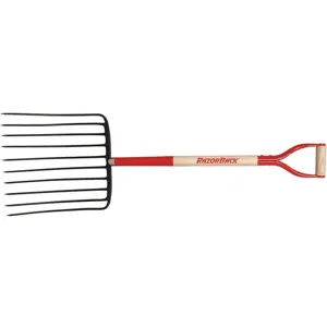 RAZOR-BACK 76125GR Ensilage Fork D-Grip Handle 30 Inch Length Handle | AH9BVK 39GA07