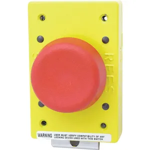 REES 02182-002 Emergency Stop Push Button, Red, With Spring Latch | AH6YGW 36LR77