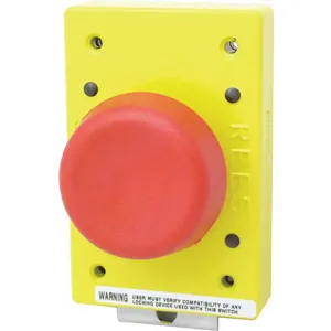 REES 02510-002 Emergency Stop Push Button, Spring Latch, Red | AH6YGY 36LR79