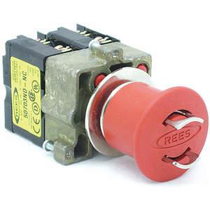 REES 22102-122 Emergency Stop Push-Button, Lockable, Red | AH6YHF 36LR92