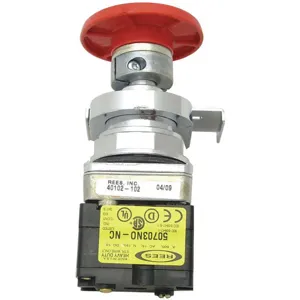 REES 40102-102 Mushroom Push-Button Operator, Emergency Stop, Red | AH6YHB 36LR88