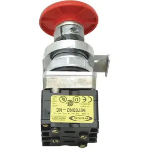 REES 40102-122 Mushroom Push-Button Operator, Emergency Stop, Red | AH6YHC 36LR89