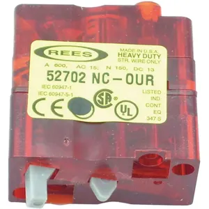 REES 52702-000 Contact Block, 1Nc | AH6YHK 36LR97