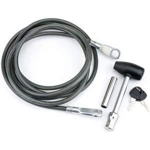 REESE 7031642 Receiver Lock and Cable 12 feet Steel Black | AG9HZK 20PM98