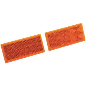 REESE 73887 Reflector Amber Rectangle | AF6YFM 20PT58