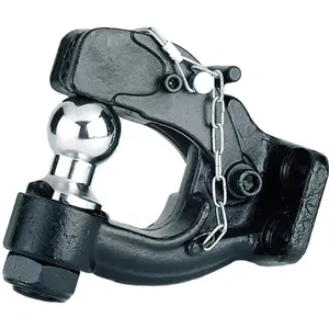 REESE 74117 Pintle Hook and Ball Chrome/Black | AG9JPP 20PV19