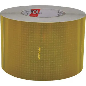 REFLEXITE 18606 Reflective Tape W 4 Inch Yellow | AE9YAM 6NGA3