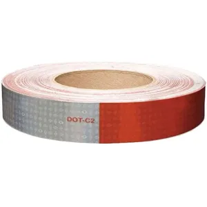 REFLEXITE 18682 Reflective Tape W 1 Inch Red/white | AE9UEL 6MFZ5