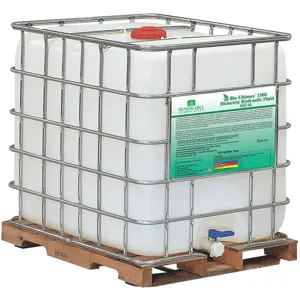 RENEWABLE LUBRICANTS 81057 Bio Ultimax 1500 Dielectric Hydraulic Fluid, Grade 32, Tote Per Gallon | AF9ZDA 30WK95