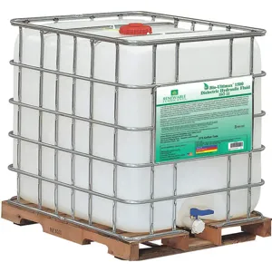 RENEWABLE LUBRICANTS 81097 Bio Ultimax 1500 Dielectric Hydraulic Fluid, Grade 22, Tote Per Gallon | AF9ZDH 30WL03