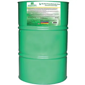 RENEWABLE LUBRICANTS 81206 Bio Fleet Trans Hydraulic, Drum 55 Gallon Capacity | AF9ZDM 30WL07