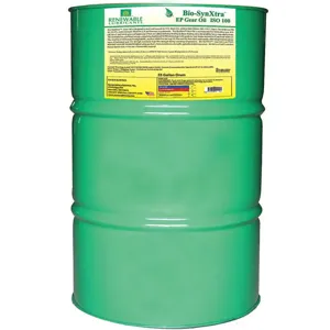 RENEWABLE LUBRICANTS 82426 Bio SynXtra Gear Oil, Grade 100, Drum 55 Gallon Capacity | AF9ZEM 30WL40