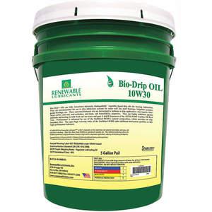 ERNEUERBARE SCHMIERSTOFFE 84024 Bio-Tropföl, Güteklasse 10W30, Eimer mit 5 Gallonen Fassungsvermögen | AF9ZEY 30WL60